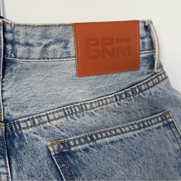 Princess Polly Light Wash Asymmetric Straight Leg Jeans - Picture 4 of 11